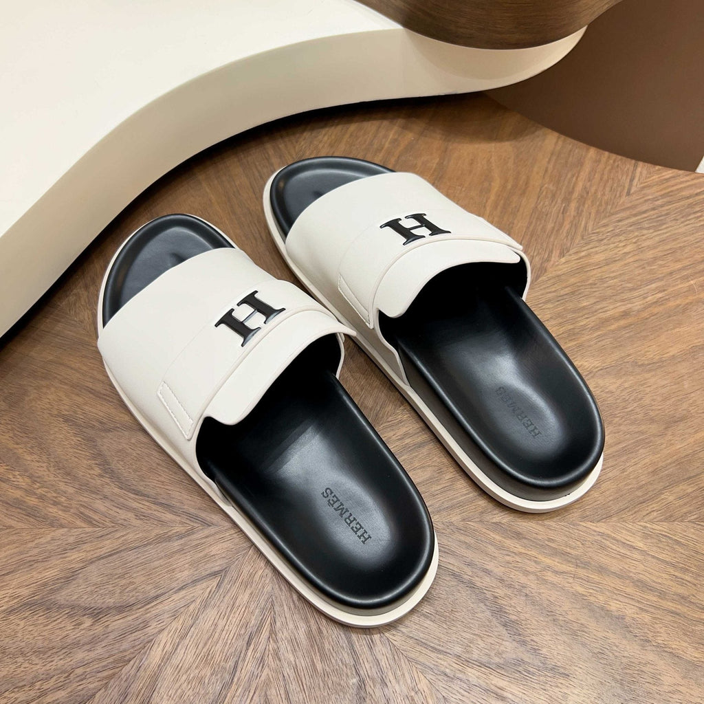 Hermès H Hardware Slide Sandals — front
