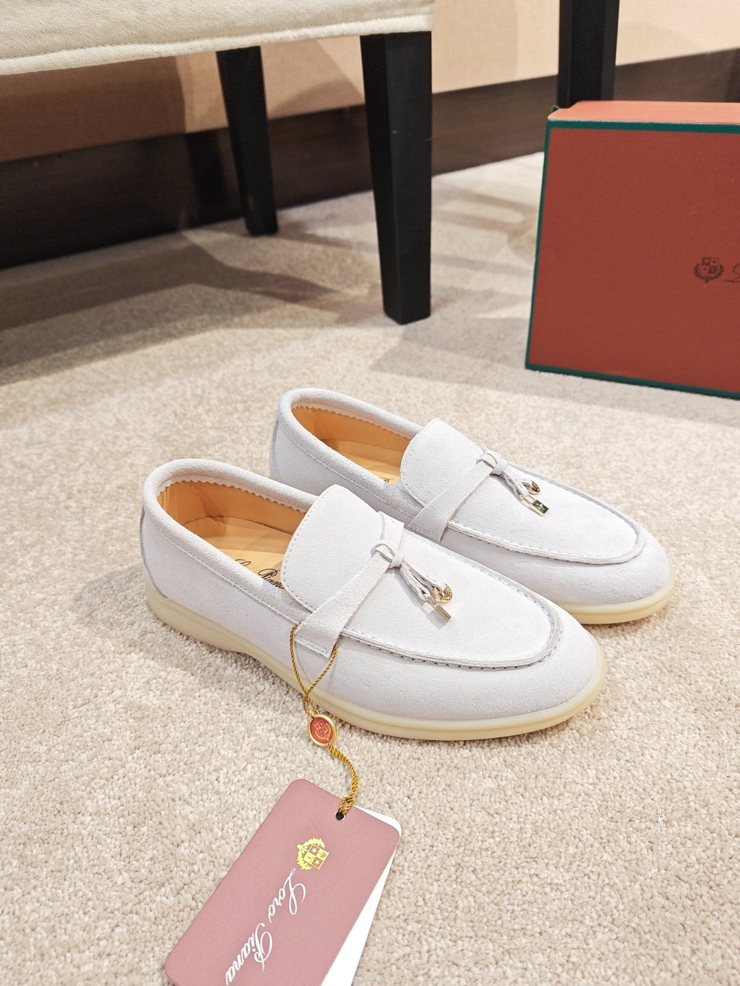 Loro Piana Metal-Charm Moc Toe Loafers — hero