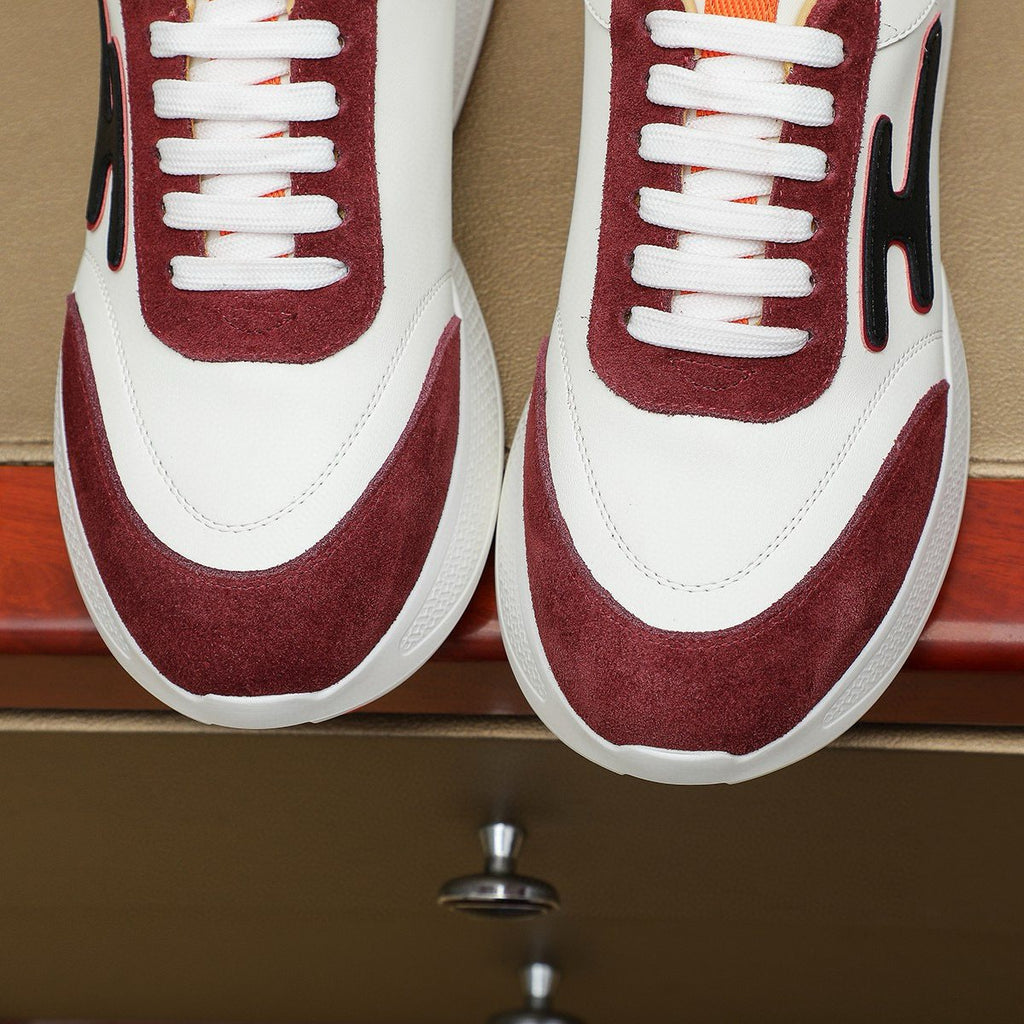 Hermès Color-Block Low-Top Sneakers — detail