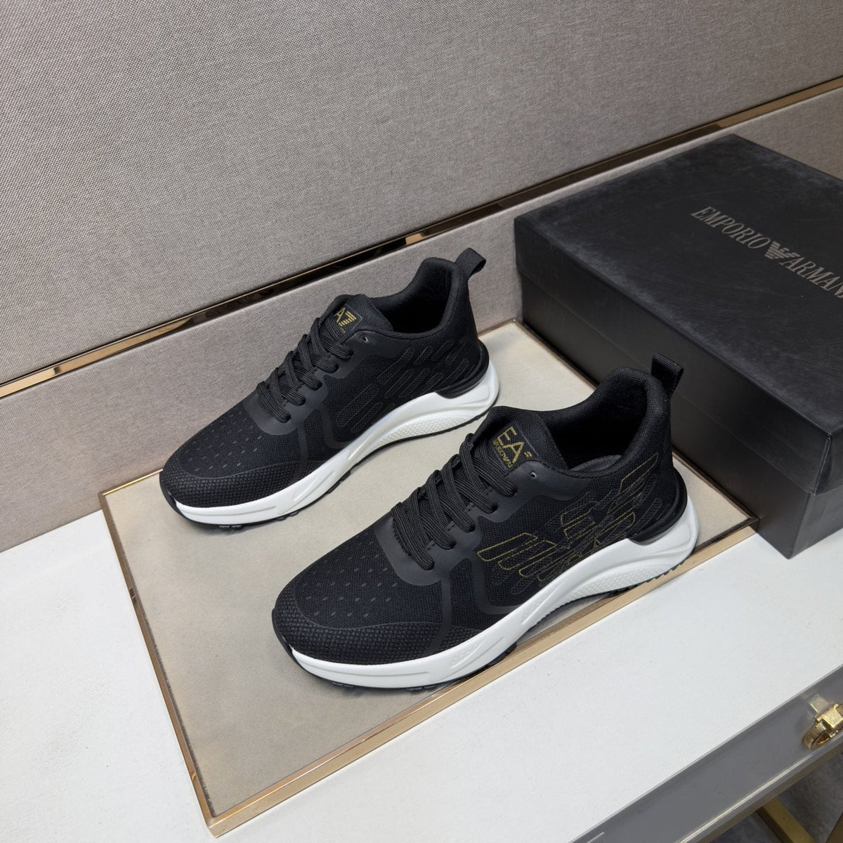 Emporio Armani Men’s Low-Top Sneakers — front