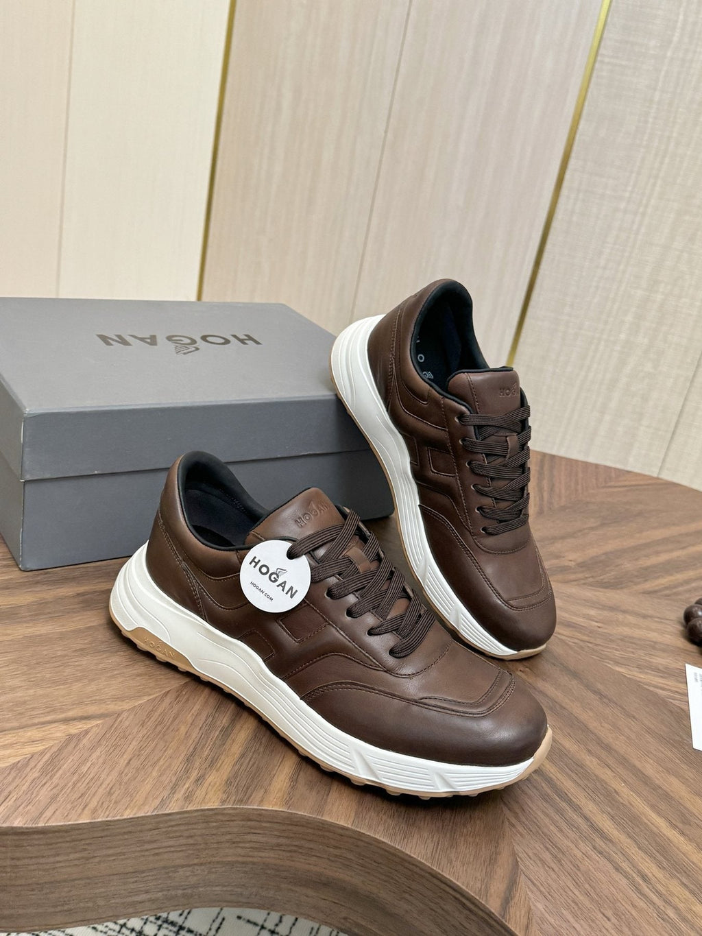 HOGAN H-Stripes Platform Sneakers — front