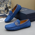 Dior Blue Metal Hardware Loafers — hero