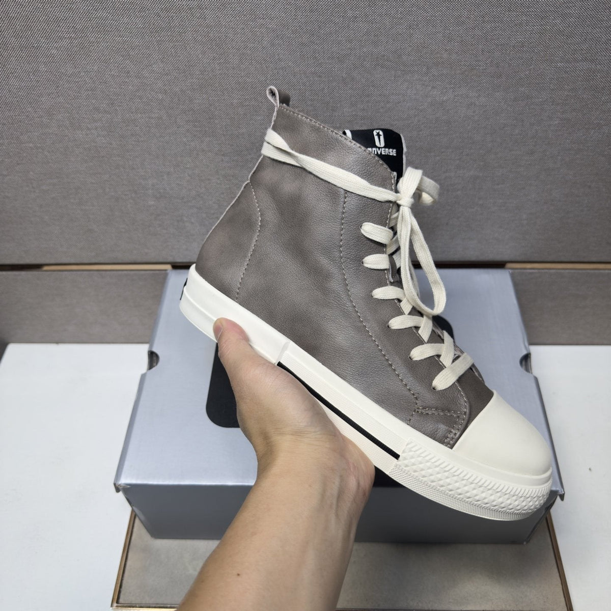 Converse Two-Tone High-Top Sneakers — model