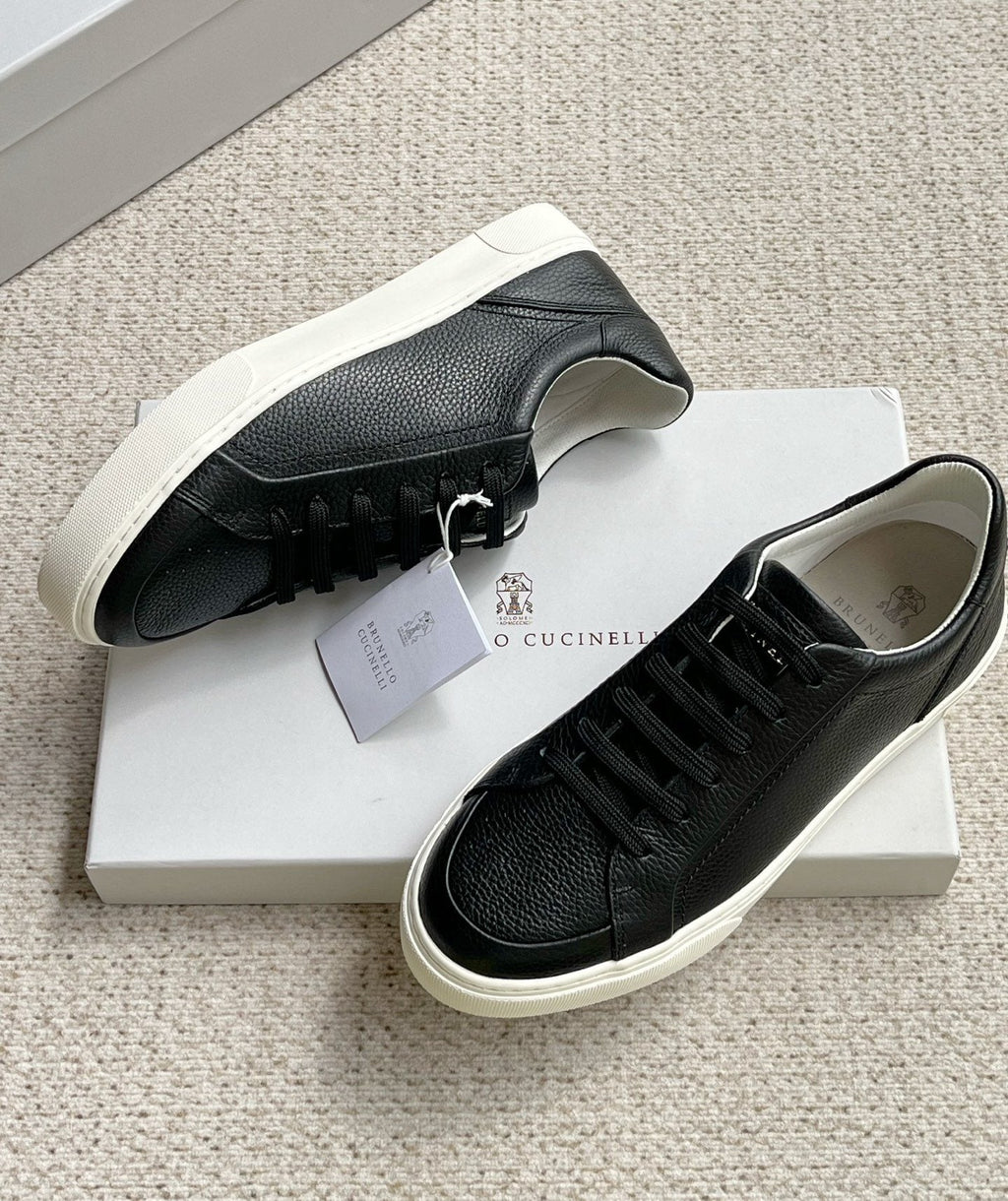 Brunello Cucinelli Textured Low-Top Sneakers — side